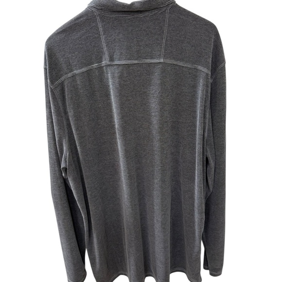 Tommy Bahama Size 2XLT Men’s 3 Button Long Sleeve Shirt Marlin Logo Gray - Picture 2 of 6